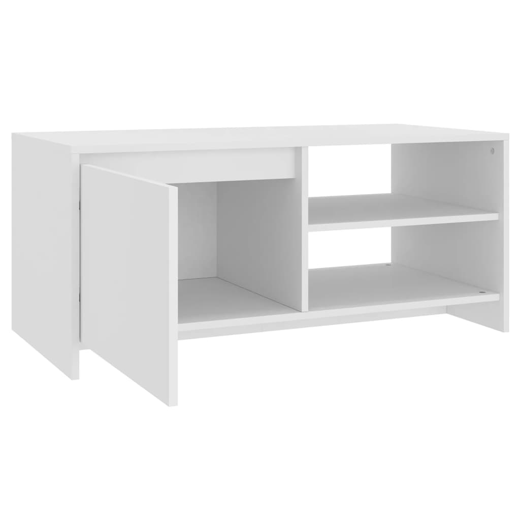 vidaXL Coffee Table White 102x50x45 cm Engineered Wood