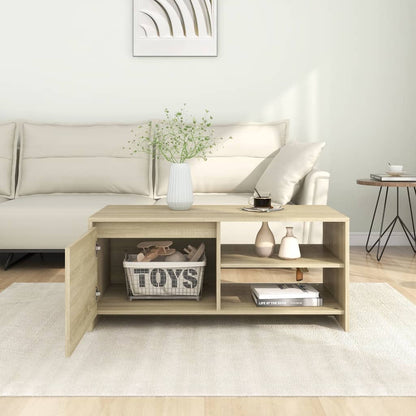 vidaXL Coffee Table Sonoma Oak 102x50x45 cm Engineered Wood