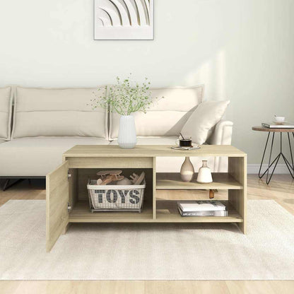 vidaXL Coffee Table Sonoma Oak 102x50x45 cm Engineered Wood