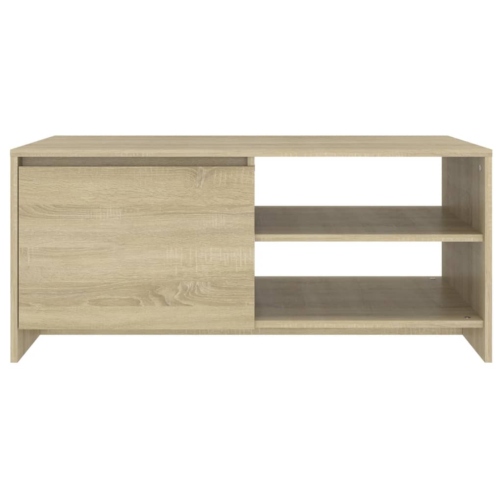 vidaXL Coffee Table Sonoma Oak 102x50x45 cm Engineered Wood