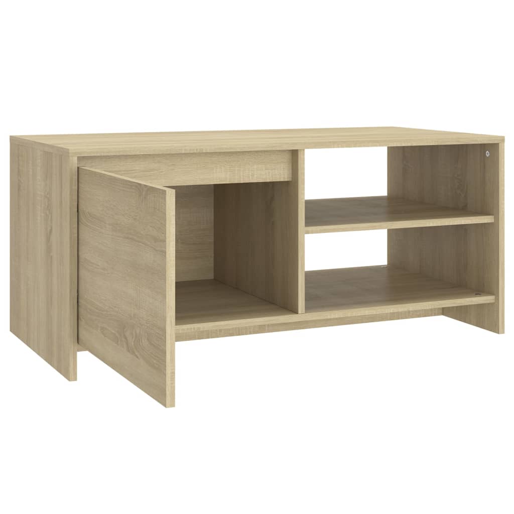 vidaXL Coffee Table Sonoma Oak 102x50x45 cm Engineered Wood