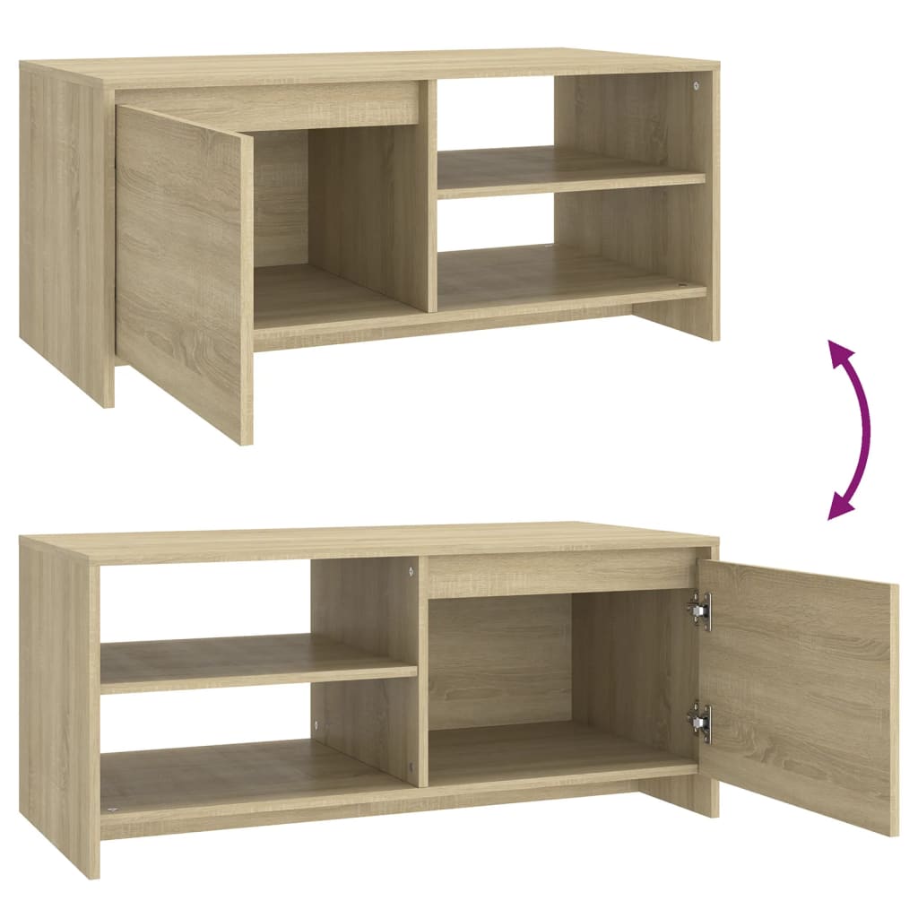 vidaXL Coffee Table Sonoma Oak 102x50x45 cm Engineered Wood