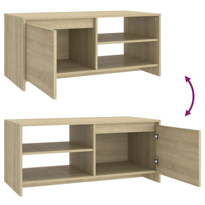 vidaXL Coffee Table Sonoma Oak 102x50x45 cm Engineered Wood