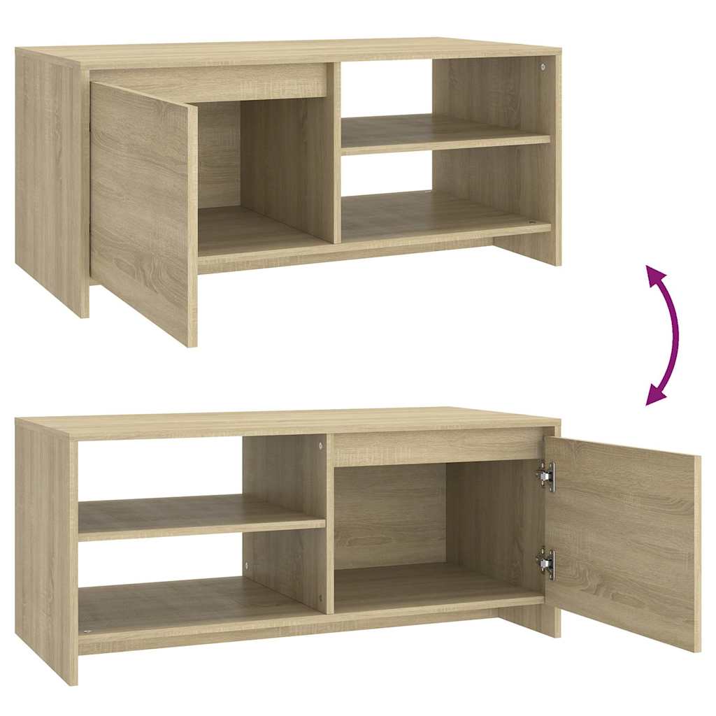 vidaXL Coffee Table Sonoma Oak 102x50x45 cm Engineered Wood