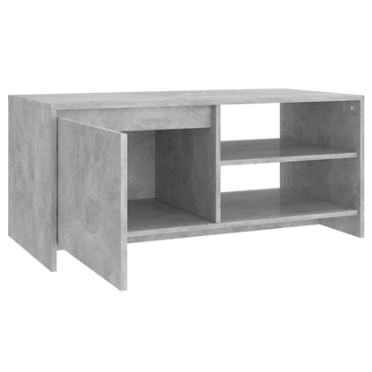 vidaXL Coffee Table Concrete Grey 102x50x45 cm Engineered Wood