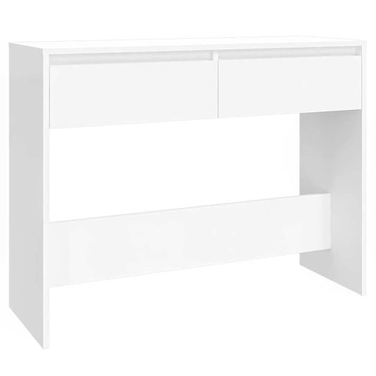 809836 vidaXL Console Table White 100x35x76,5 cm Engineered Wood