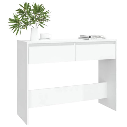 809836 vidaXL Console Table White 100x35x76,5 cm Engineered Wood