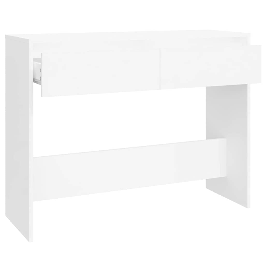 809836 vidaXL Console Table White 100x35x76,5 cm Engineered Wood