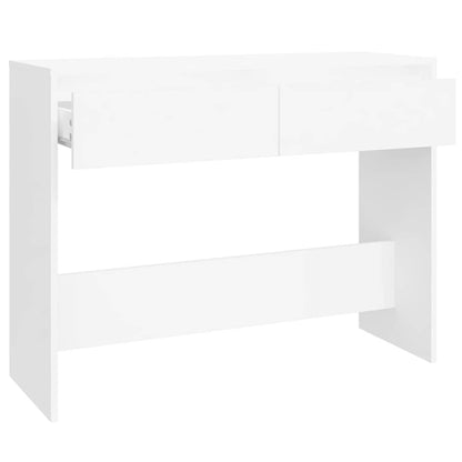809836 vidaXL Console Table White 100x35x76,5 cm Engineered Wood