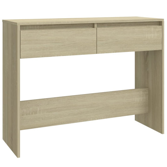 vidaXL Console Table Sonoma Oak 100x35x76.5 cm Engineered Wood