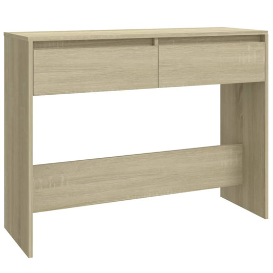 vidaXL Console Table Sonoma Oak 100x35x76,5 cm Engineered Wood