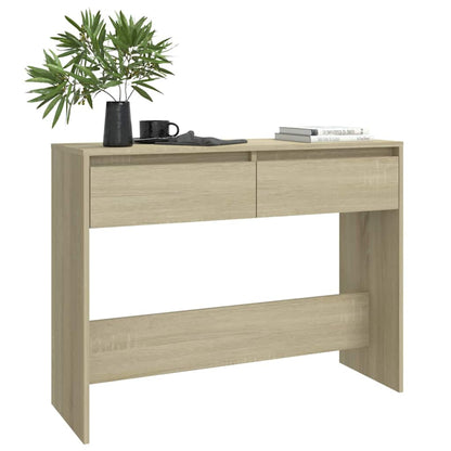 vidaXL Console Table Sonoma Oak 100x35x76,5 cm Engineered Wood