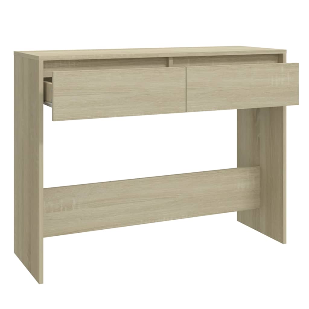 vidaXL Console Table Sonoma Oak 100x35x76,5 cm Engineered Wood