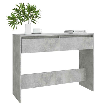 vidaXL Console Table Concrete Grey 100x35x76,5 cm Engineered Wood