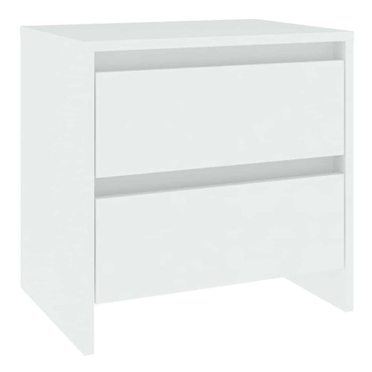 809845 vidaXL Bedside Cabinet White 45x34,5x44,5 cm Engineered Wood