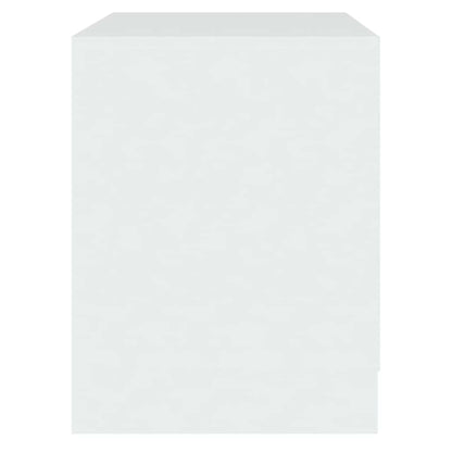 809845 vidaXL Bedside Cabinet White 45x34,5x44,5 cm Engineered Wood