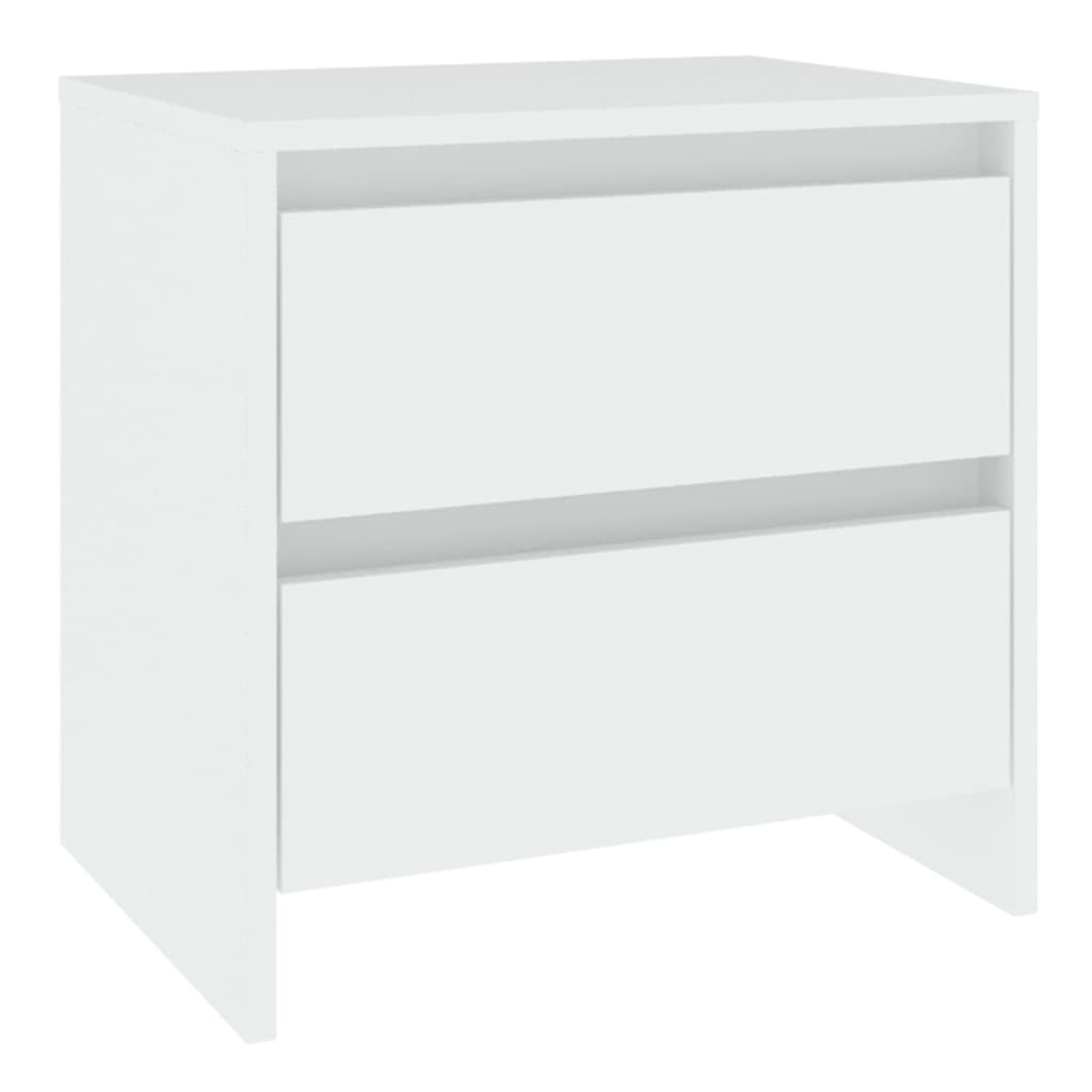 vidaXL Bedside Cabinets 2 pcs White 45x34.5x44.5 cm Engineered Wood