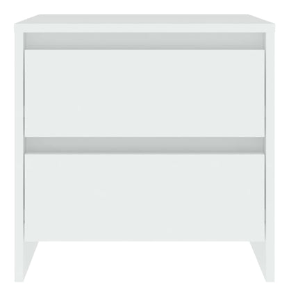 vidaXL Bedside Cabinets 2 pcs White 45x34.5x44.5 cm Engineered Wood