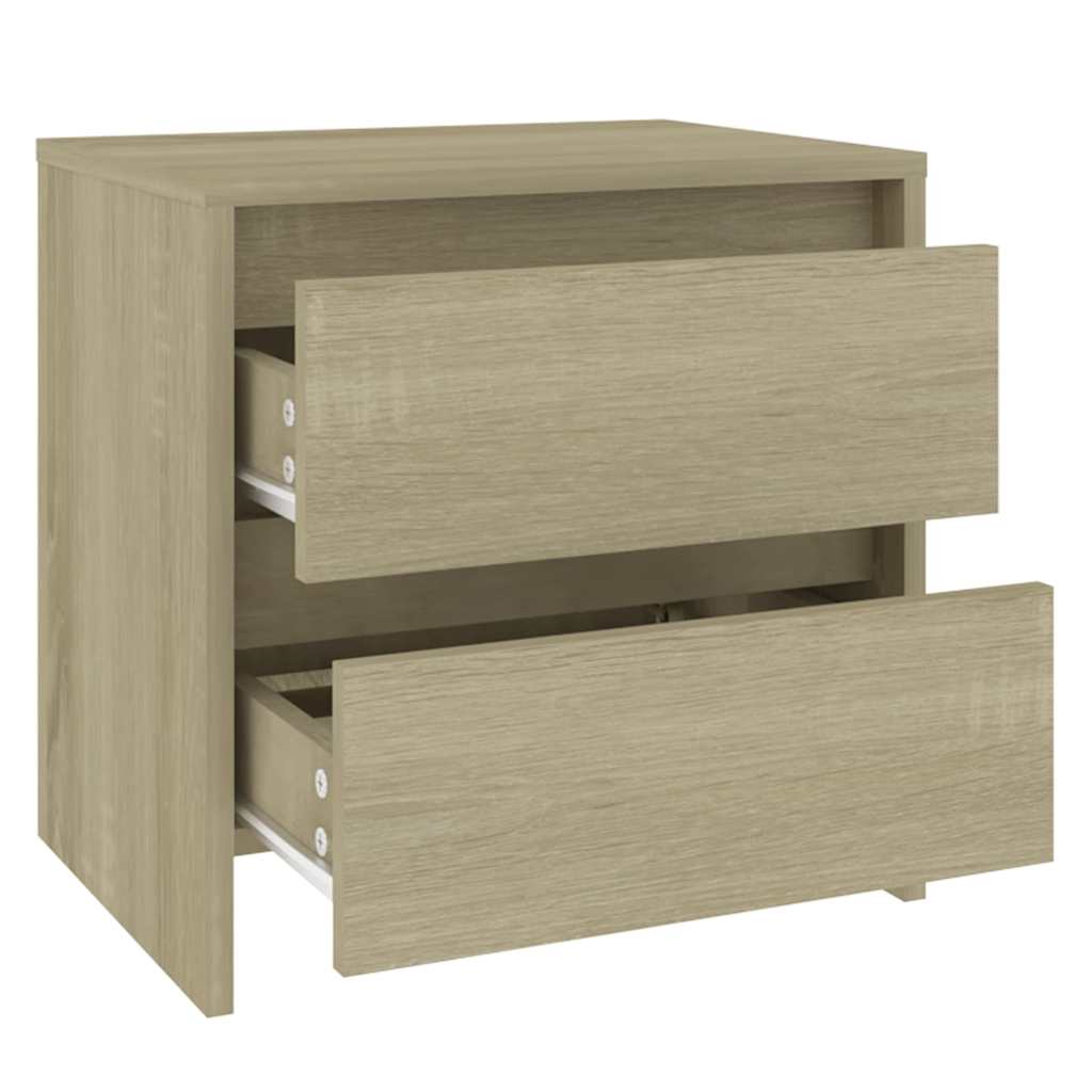 vidaXL Bedside Cabinet Sonoma Oak 45x34,5x44,5 cm Engineered Wood