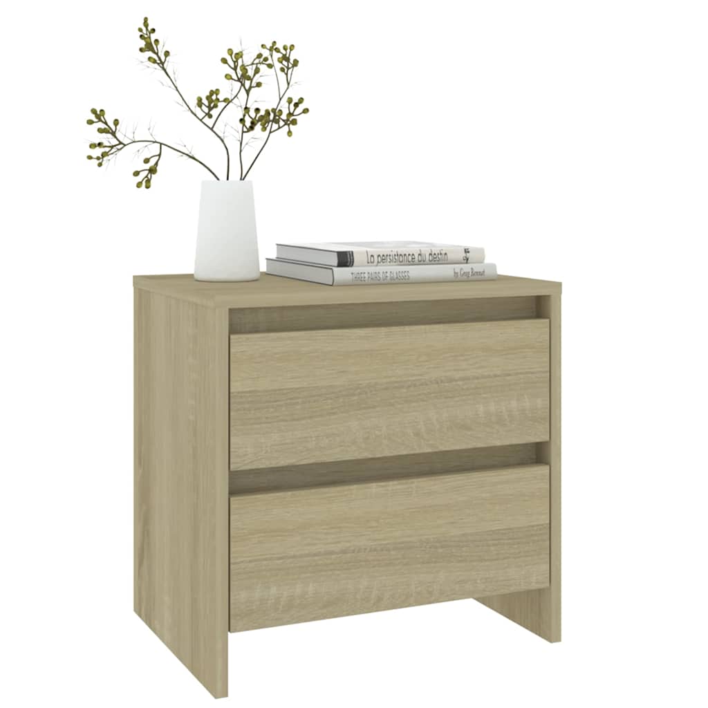 vidaXL Bedside Cabinet Sonoma Oak 45x34,5x44,5 cm Engineered Wood