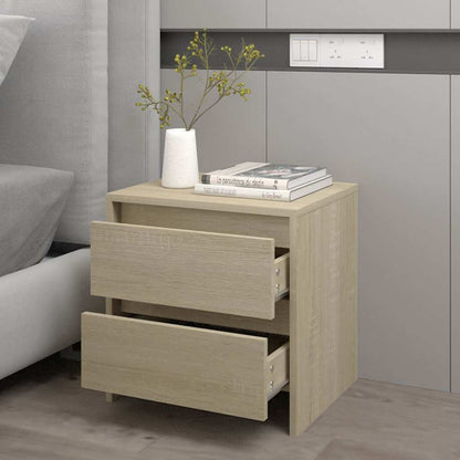 vidaXL Bedside Cabinet Sonoma Oak 45x34,5x44,5 cm Engineered Wood