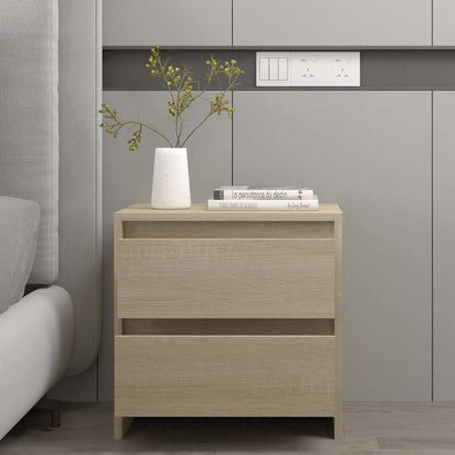 vidaXL Bedside Cabinet Sonoma Oak 45x34,5x44,5 cm Engineered Wood
