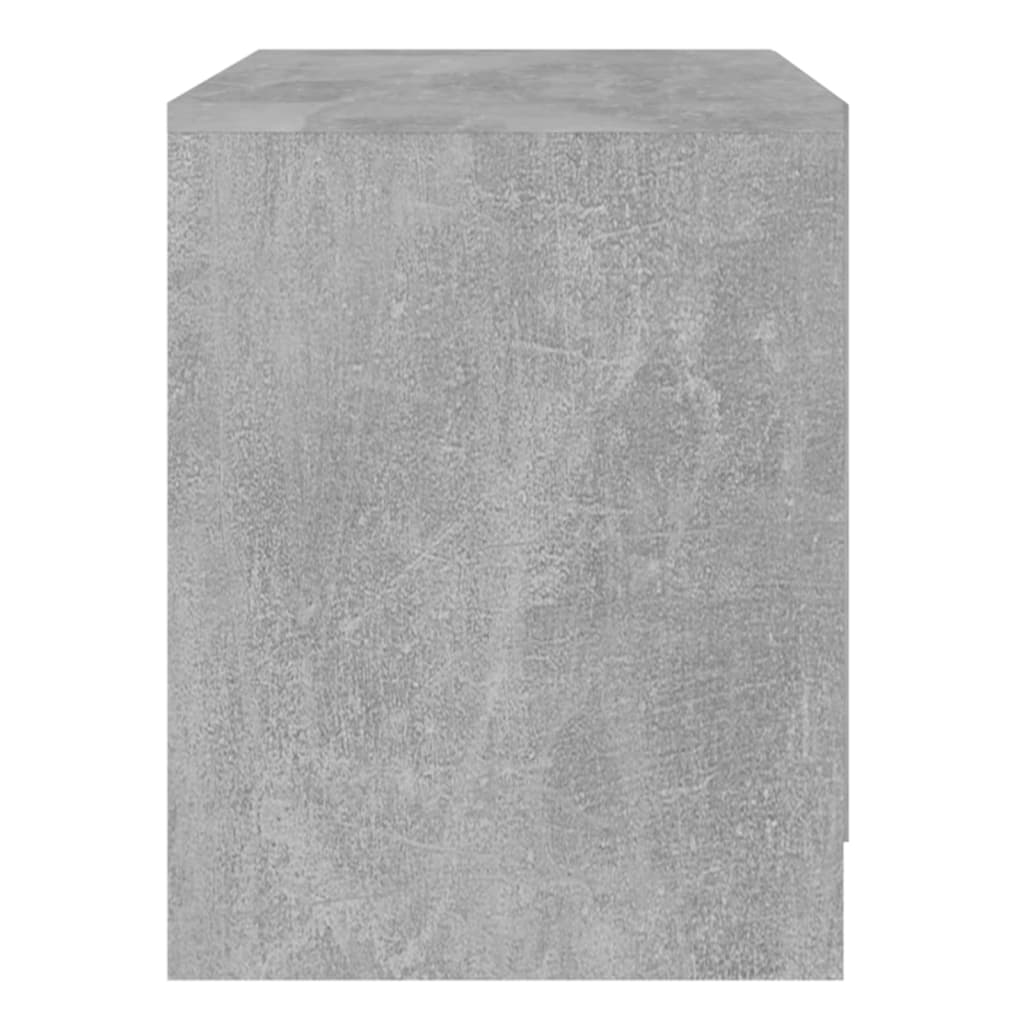 vidaXL Bedside Cabinet Concrete Grey 45x34.5x44.5 cm Engineered Wood
