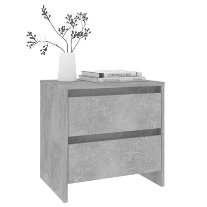 vidaXL Bedside Cabinet Concrete Grey 45x34.5x44.5 cm Engineered Wood