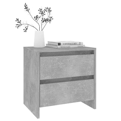 vidaXL Bedside Cabinet Concrete Grey 45x34,5x44,5 cm Engineered Wood