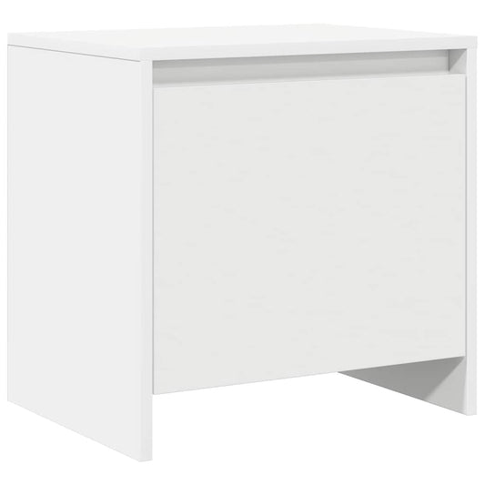 809863 vidaXL Bedside Cabinet White 45x34x44,5 cm Engineered Wood