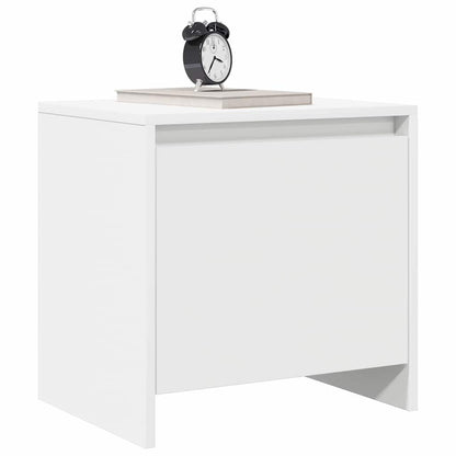 809863 vidaXL Bedside Cabinet White 45x34x44,5 cm Engineered Wood