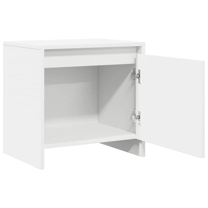 vidaXL Bedside Cabinet White 45x34x44.5 cm Engineered Wood