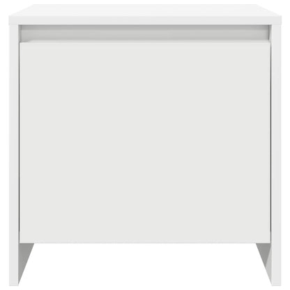 809863 vidaXL Bedside Cabinet White 45x34x44,5 cm Engineered Wood