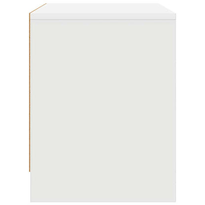 809863 vidaXL Bedside Cabinet White 45x34x44,5 cm Engineered Wood