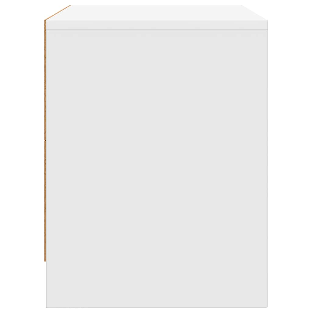 vidaXL Bedside Cabinet White 45x34x44.5 cm Engineered Wood