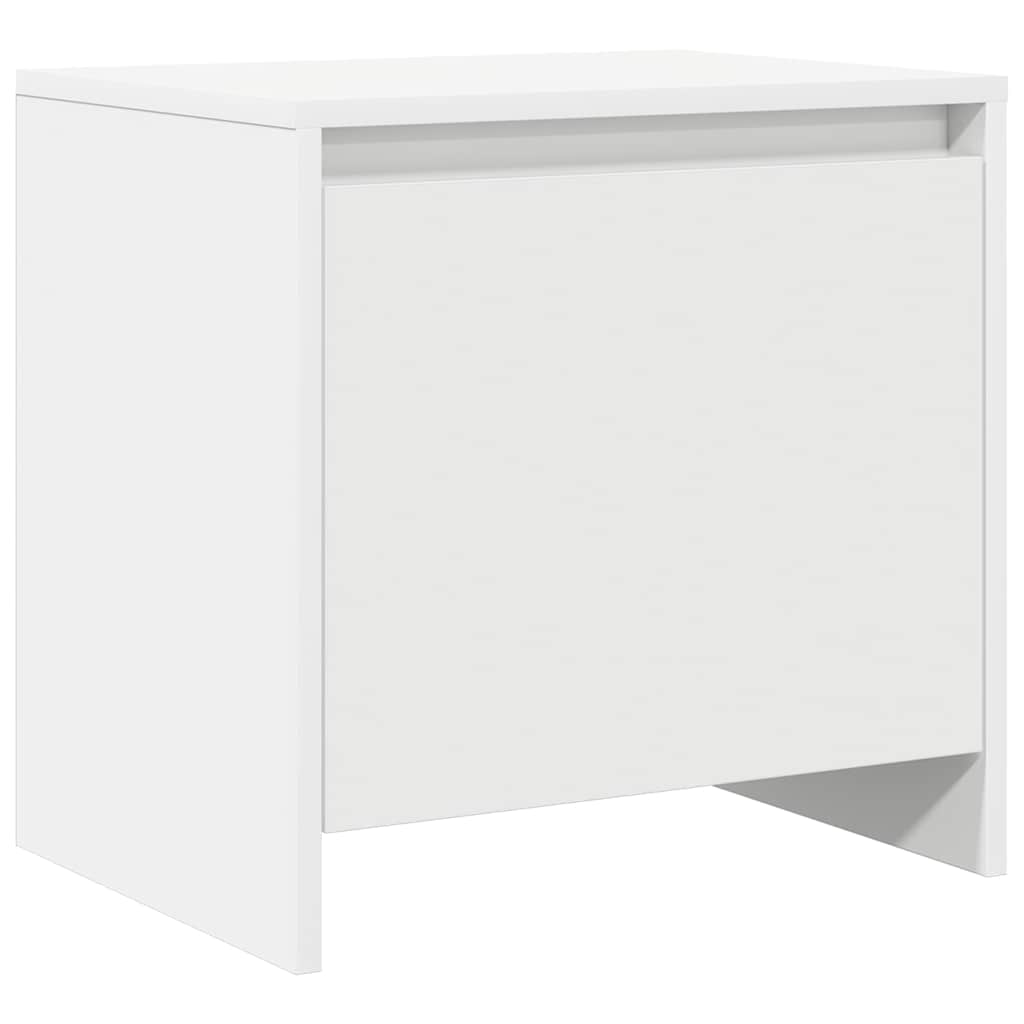 vidaXL Bedside Cabinets 2 pcs White 45x34x44,5 cm Engineered Wood