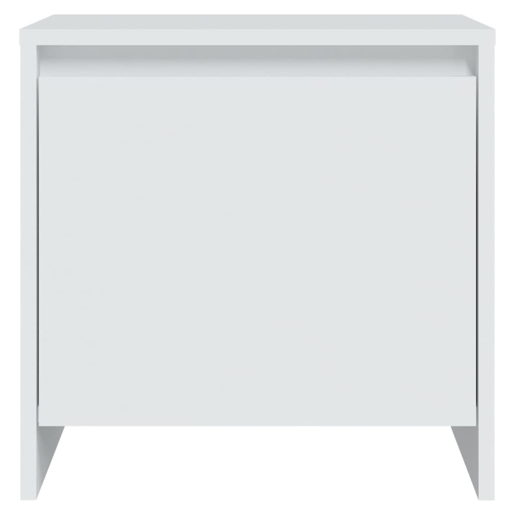 vidaXL Bedside Cabinets 2 pcs White 45x34x44.5 cm Engineered Wood