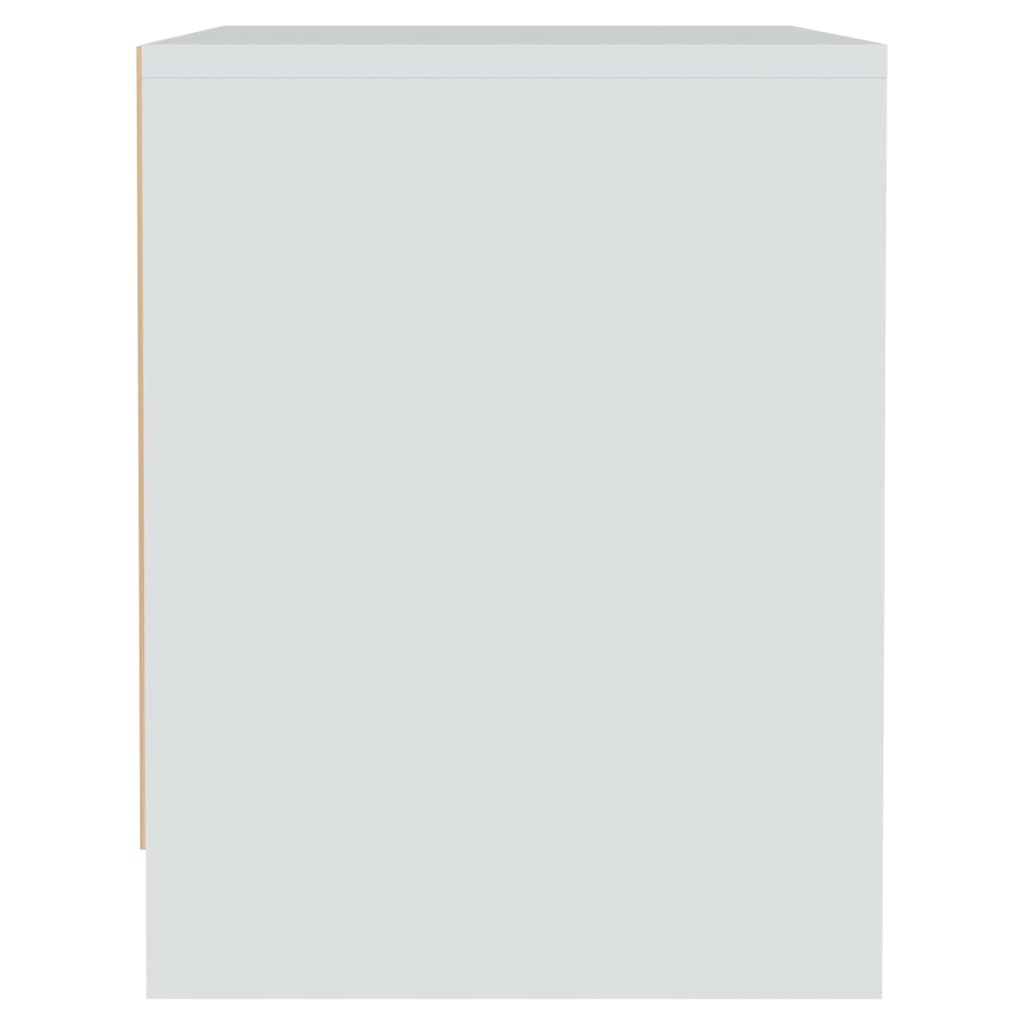 vidaXL Bedside Cabinets 2 pcs White 45x34x44.5 cm Engineered Wood