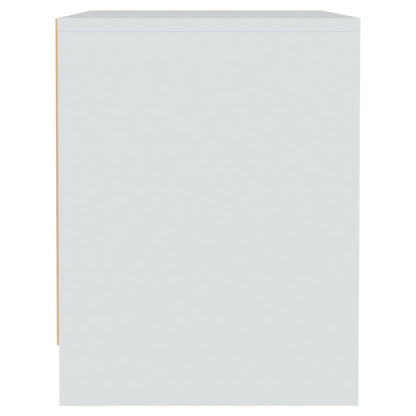 vidaXL Bedside Cabinets 2 pcs White 45x34x44.5 cm Engineered Wood