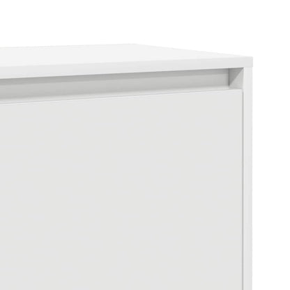 vidaXL Bedside Cabinets 2 pcs White 45x34x44,5 cm Engineered Wood