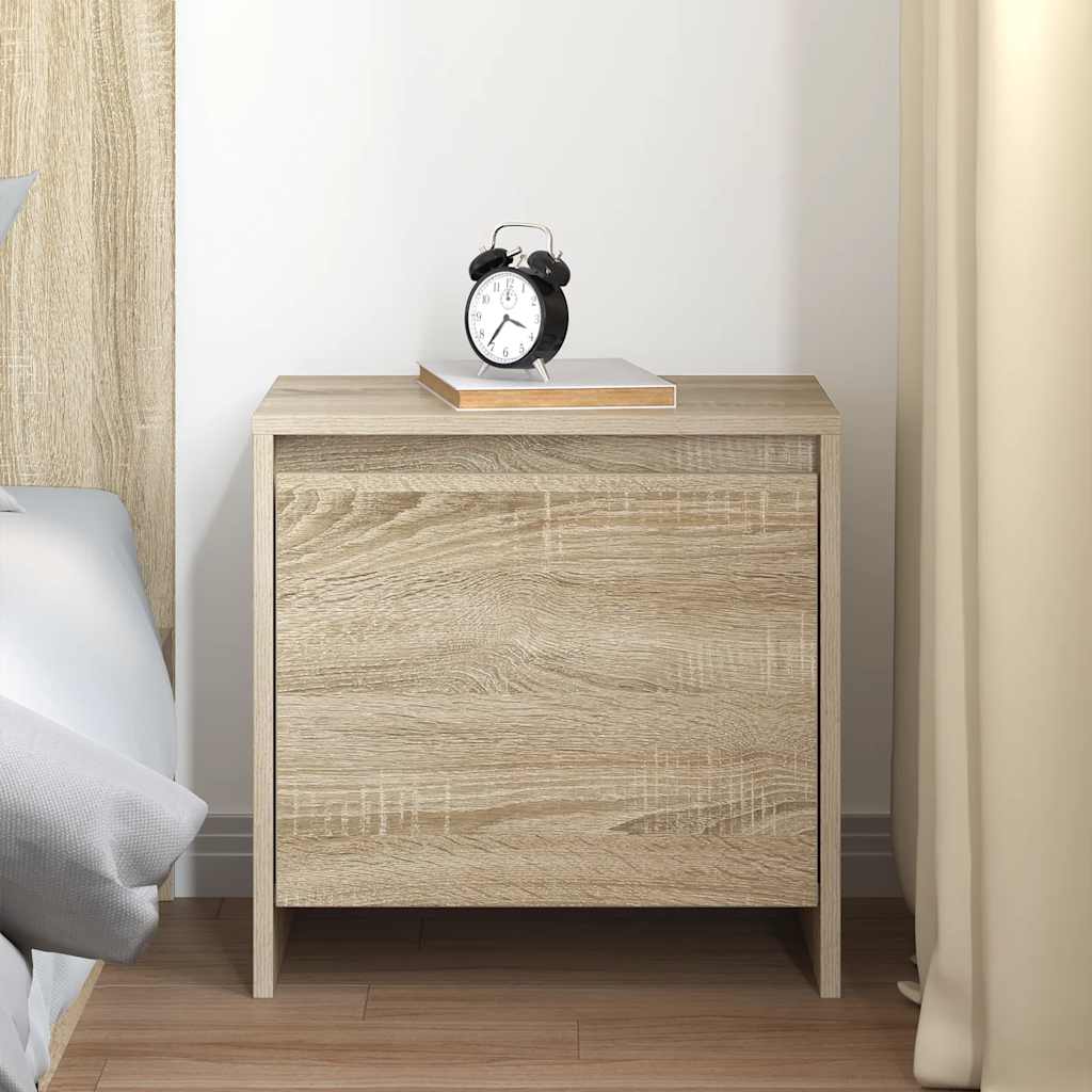 vidaXL Bedside Cabinet Sonoma Oak 45x34x44.5 cm Engineered Wood