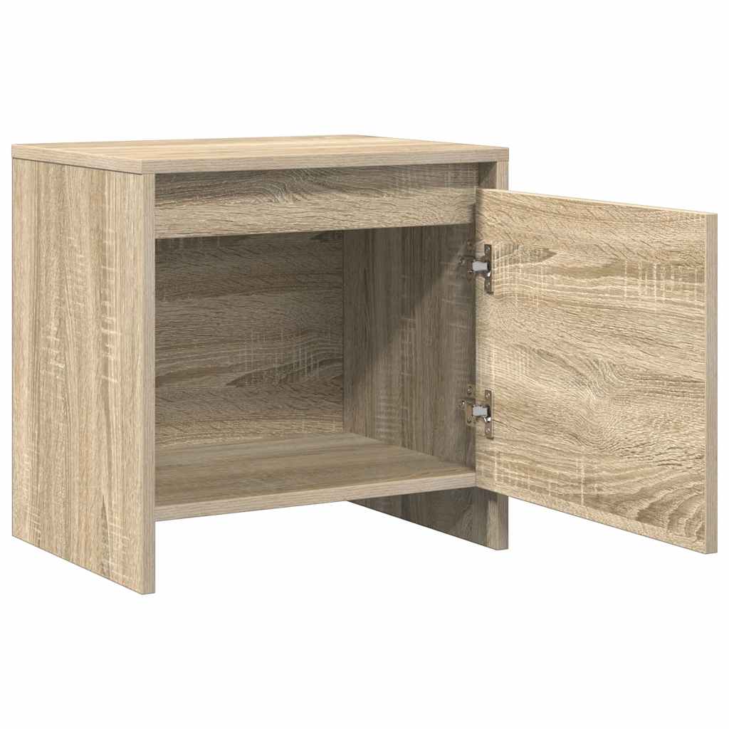vidaXL Bedside Cabinet Sonoma Oak 45x34x44,5 cm Engineered Wood