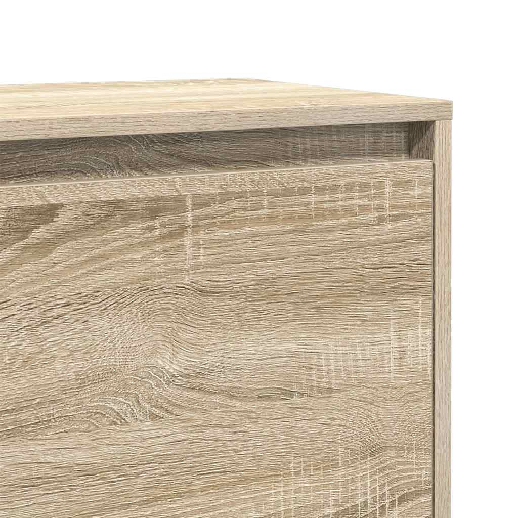 vidaXL Bedside Cabinet Sonoma Oak 45x34x44.5 cm Engineered Wood