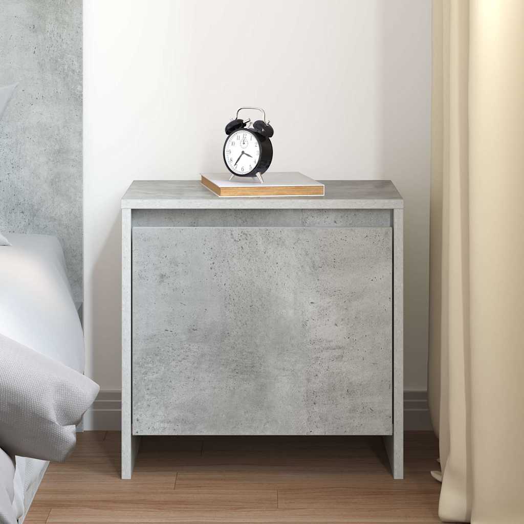 vidaXL Bedside Cabinet Concrete Grey 45x34x44.5 cm Engineered Wood