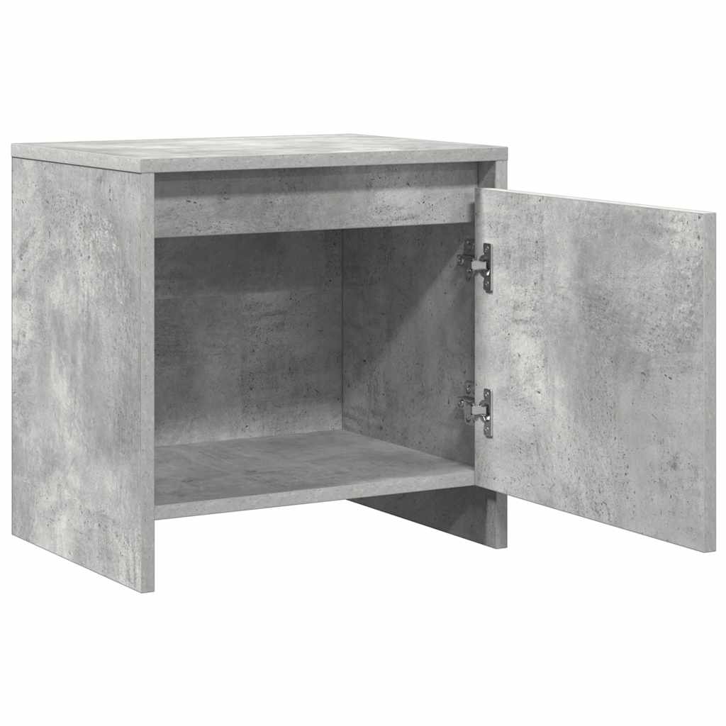 vidaXL Bedside Cabinet Concrete Grey 45x34x44.5 cm Engineered Wood