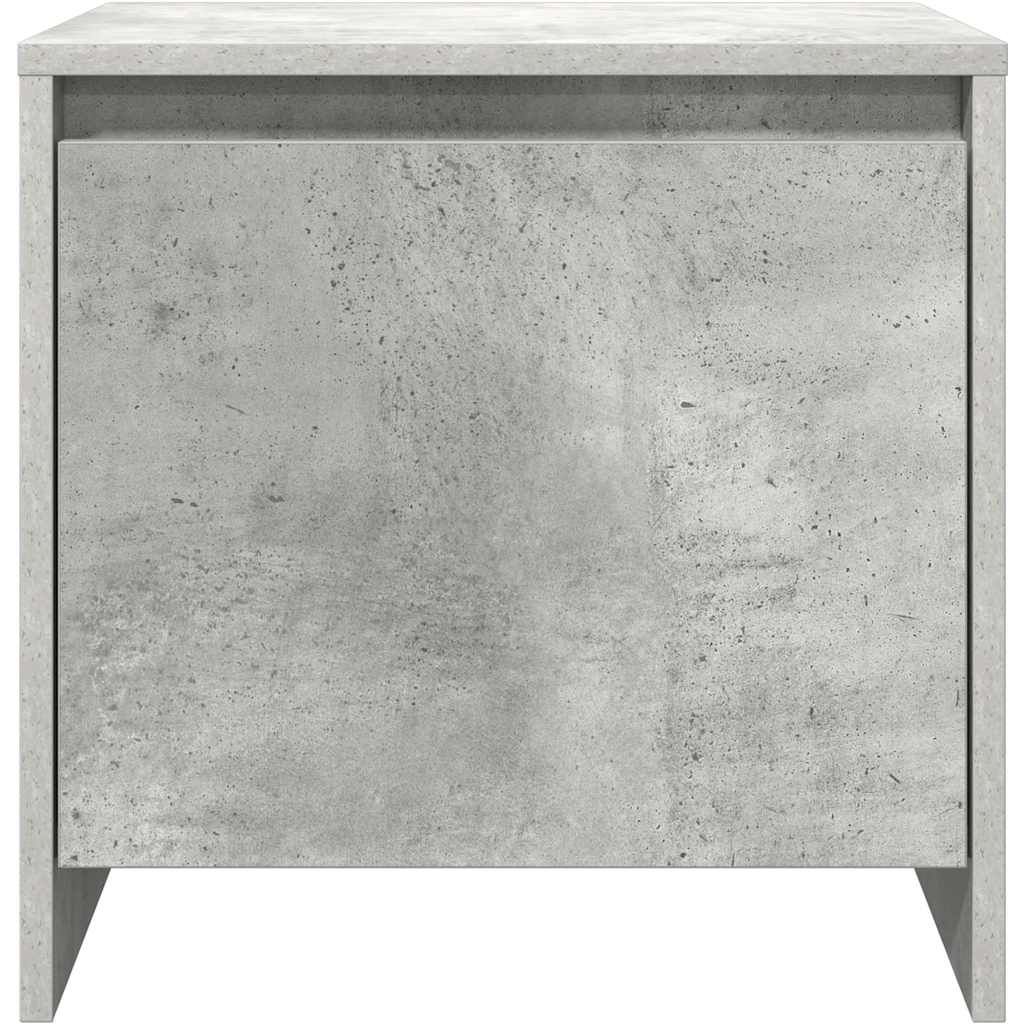 vidaXL Bedside Cabinet Concrete Grey 45x34x44.5 cm Engineered Wood