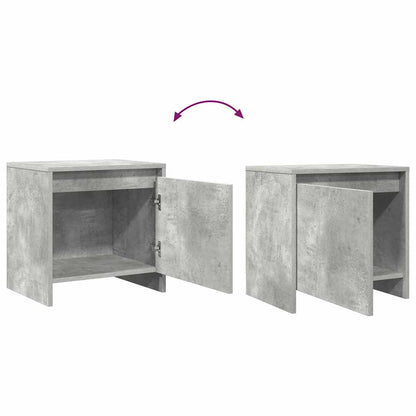 vidaXL Bedside Cabinet Concrete Grey 45x34x44.5 cm Engineered Wood