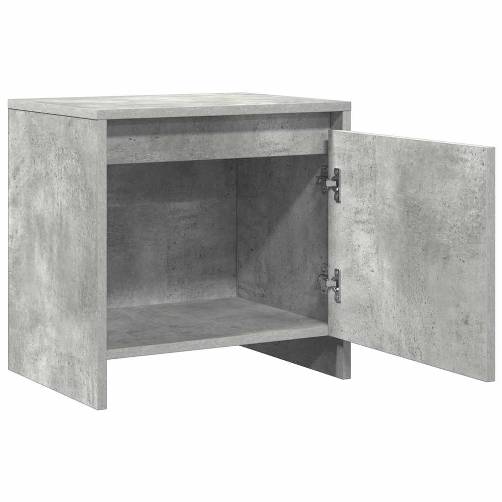 vidaXL Bedside Cabinets 2 pcs Concrete Grey 45x34x44.5 cm
