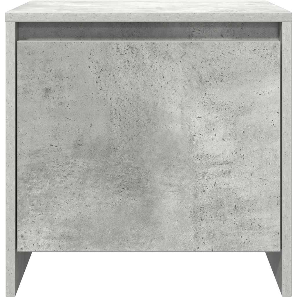 vidaXL Bedside Cabinets 2 pcs Concrete Grey 45x34x44.5 cm Engineered Wood