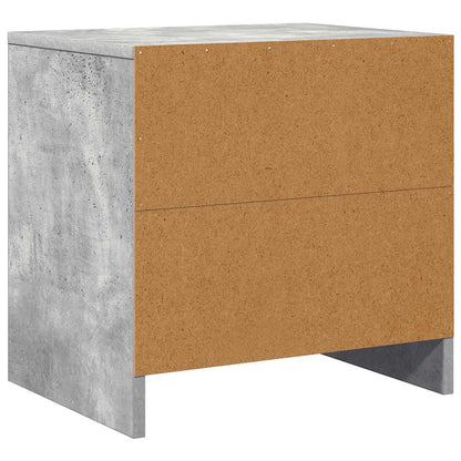 vidaXL Bedside Cabinets 2 pcs Concrete Grey 45x34x44.5 cm Engineered Wood